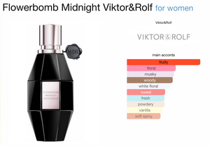 Viktor & Rolf Flowerbomb Midnight EDP / Travel Size (7ml) - Rozalinda