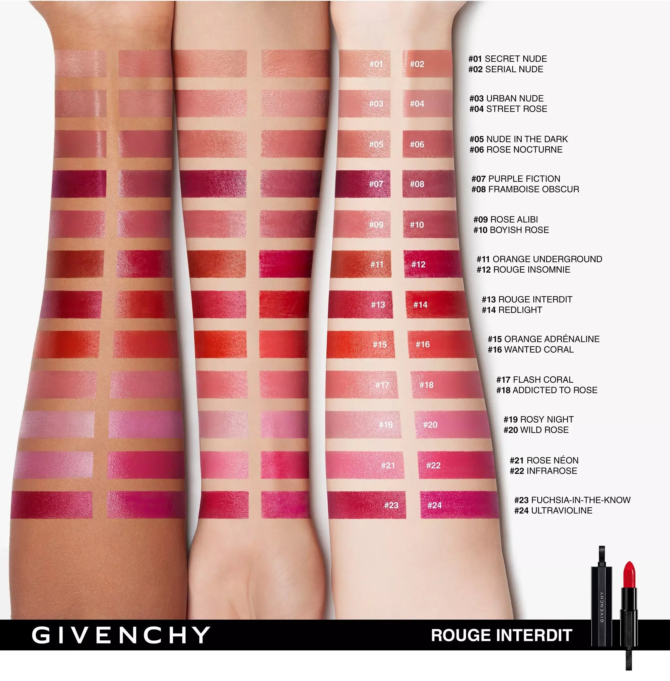 Givenchy Rouge Interdit Lipstick #2 Serial Nude (3.4g) - Rozalinda