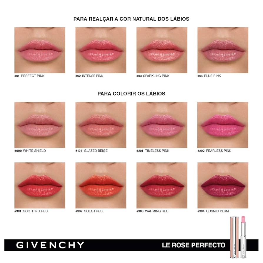 Givenchy Le Rose Perfecto Lip Balm #301 Soothing Red [2.2g]