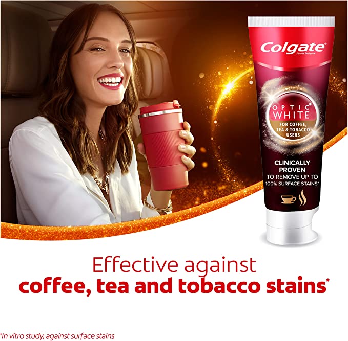 Colgate Optic White for Coffee, Tea and Tobacco Users - Rozalinda