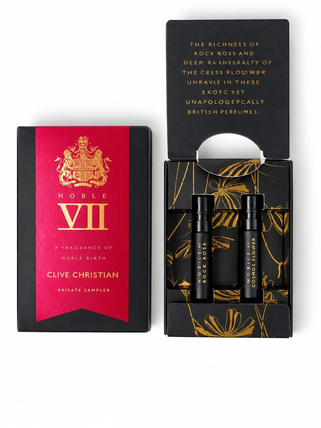 Clive Christian Noble VII Rock Rose & Cosmos Flower Samples Set