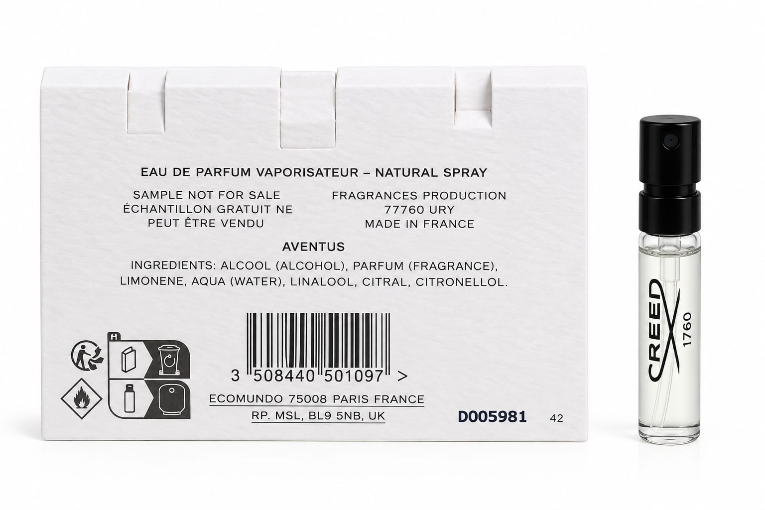 Creed Aventus EDP / Sample (1.7ml)