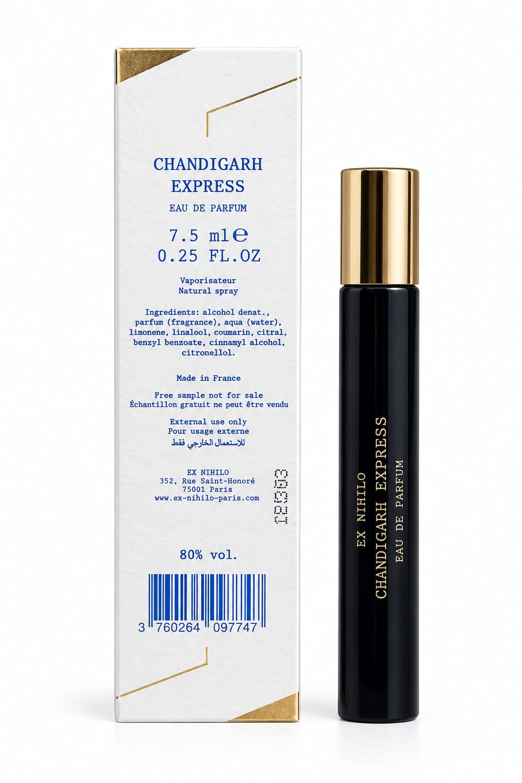 Ex Nihilo Chandigarh Express EDP / Travel size (7.5ml)