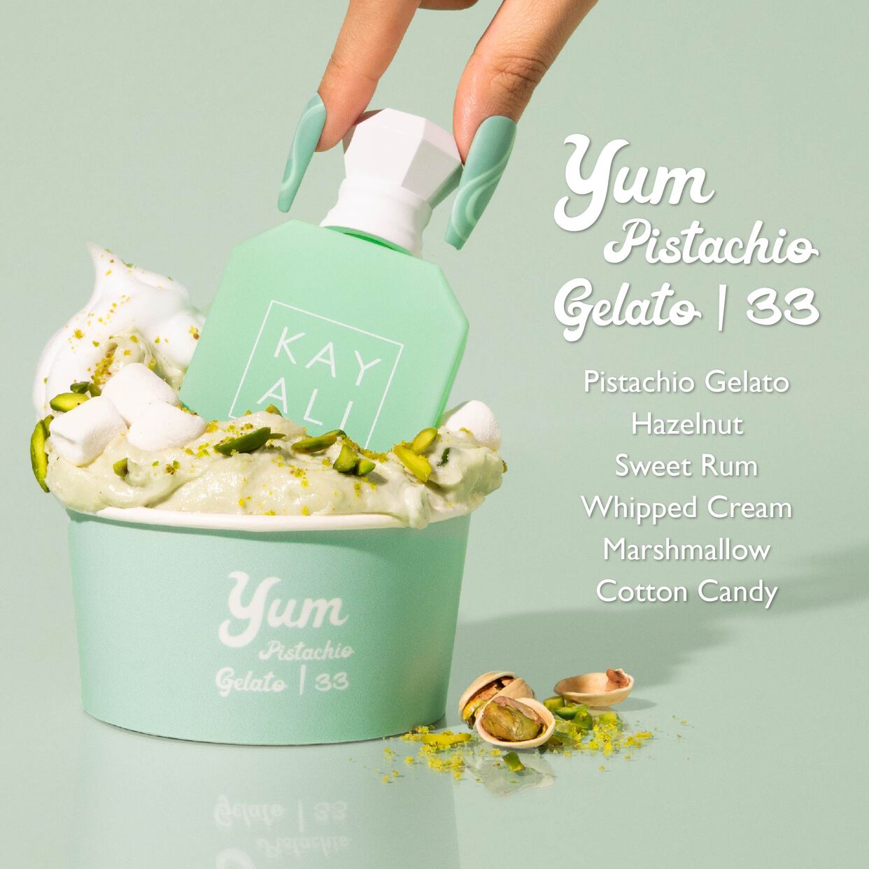KAYALI Yum Pistachio Gelato 33 EDP Intense / Travel Size (10ml) - Rozalinda