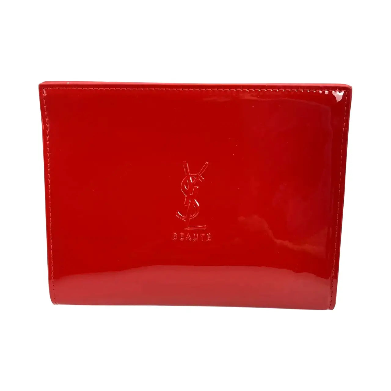 YSL Beaute Red Leather Pouch