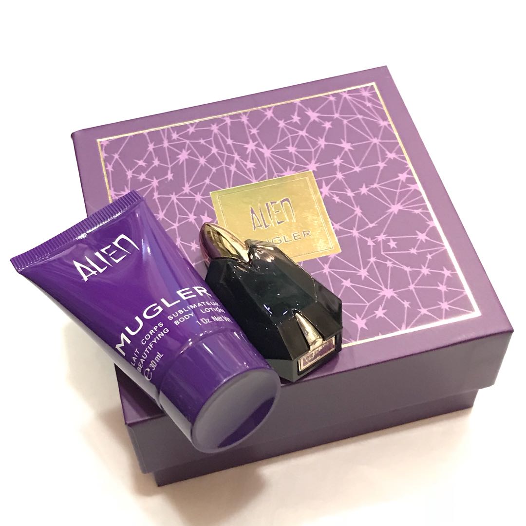 Mugler Alien Mini Set - Perfume (6ml) & Body Lotion (30ml) - Rozalinda
