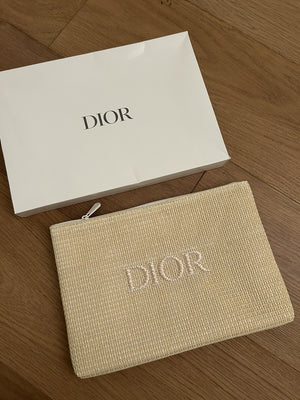 Dior Beauty Raffia Pouch - Rozalinda