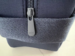 DIOR Blue Cosmetic Makeup Toiletry Bag Pouch - Rozalinda
