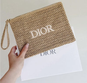 Dior Beauty Raffia Pouch - Rozalinda