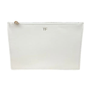 Tom Ford Small Leather Clutch Bag (White) - Rozalinda
