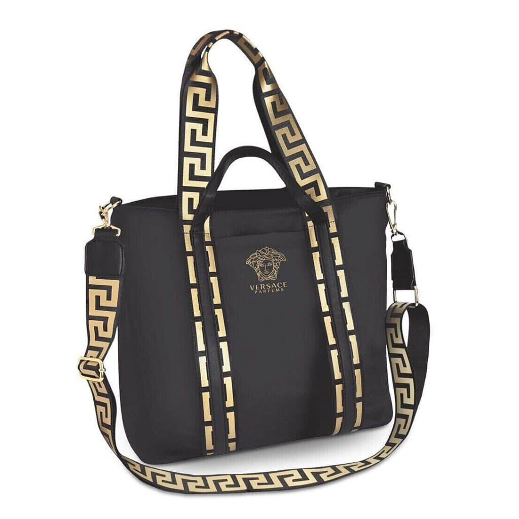 Versace Parfum Medusa Faux Leather Shoulder Bag - Rozalinda