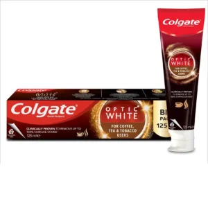 Colgate Optic White for Coffee, Tea and Tobacco Users (125ml)