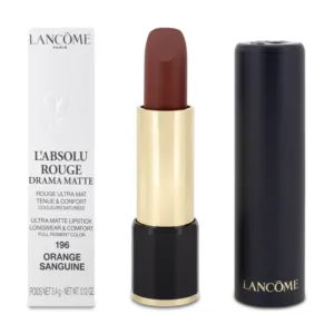 Lancome L'absolu Rouge Drama Matte Lipstick - 196 Orange Sanguine (3.4g)