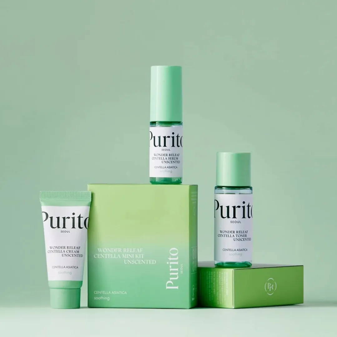 Purito SEOUL - Wonder Releaf Centella Mini Kit Unscented 2 Purito SEOUL - Wonder Releaf Centella Mini Kit Unscented - Image 2