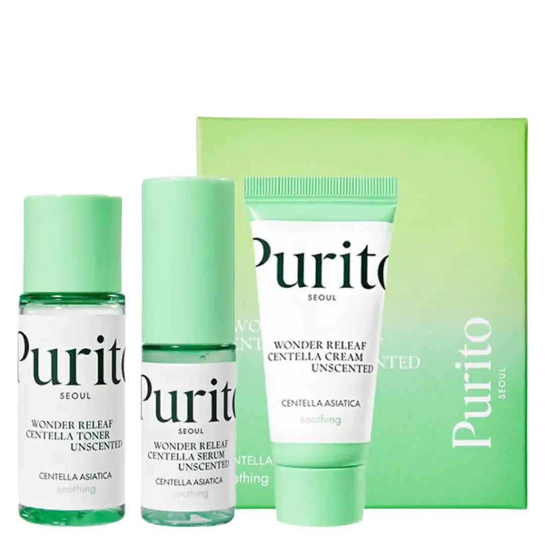 Purito SEOUL - Wonder Releaf Centella Mini Kit Unscented 1 Purito SEOUL - Wonder Releaf Centella Mini Kit Unscented
