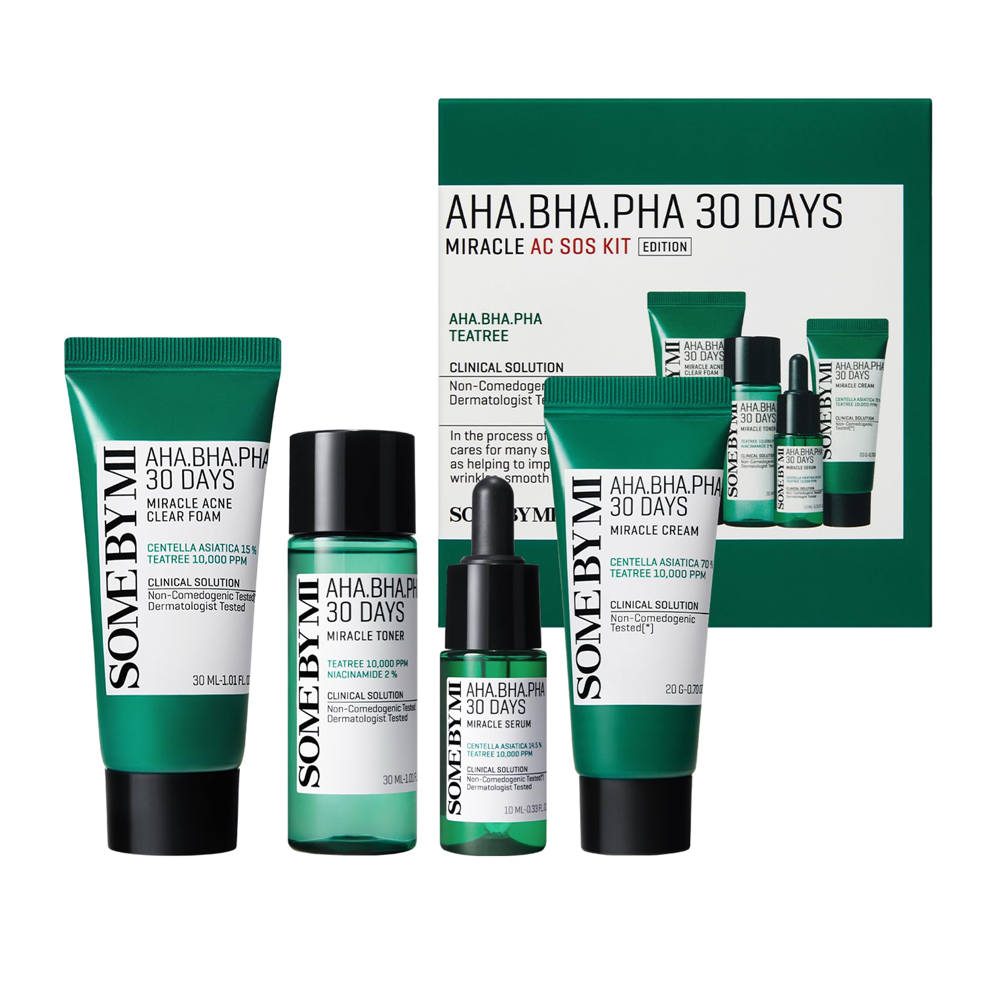 SOME BY MI - AHA, BHA, PHA 30 Days Miracle AC SOS Kit 1 SOME BY MI - AHA, BHA, PHA 30 Days Miracle AC SOS Kit