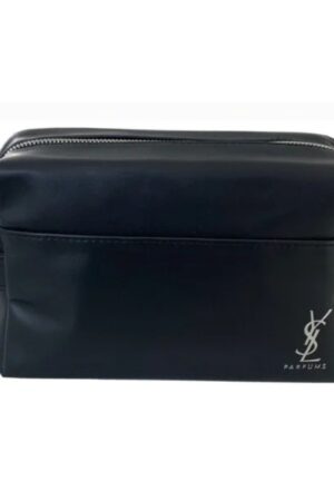 YSL Men Pouch Leather Effect - Large Size