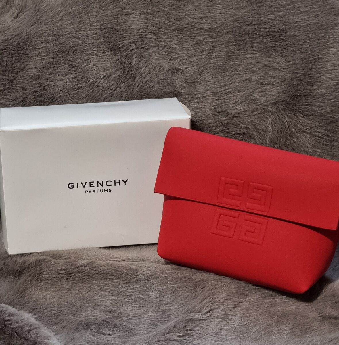 Givenchy Perfume Red Flap Pouch 2 Givenchy Perfume Red Flap Pouch - Image 2