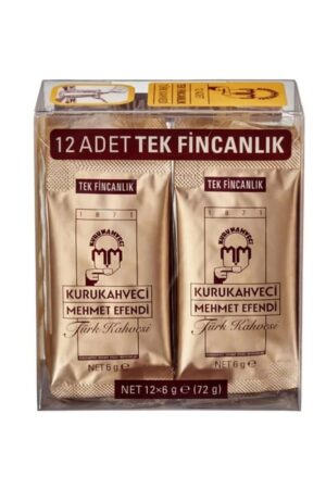 Mehmet Efendi Single Use Turkish Coffee (12 X 6g)