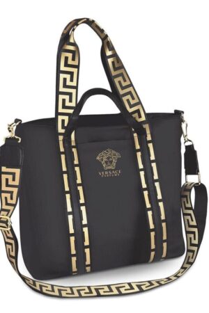 Versace Parfum Medusa Faux Leather Shoulder Bag