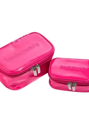 HUDA BEAUTY Pink Makeup Bag Set