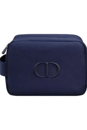 DIOR Blue Cosmetic Makeup Toiletry Bag Pouch
